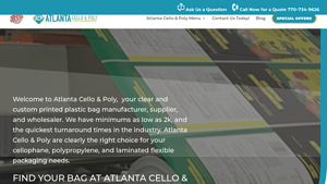 Atlanta Cello & Poly Custom Printing & Clear Plastic Bags Manufacturer - polyurethane bags manufacturer