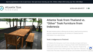 Our Teak | Premium Quality Materials & Craftsmanship - Atlanta Teak - teak furniture factory
