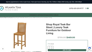 Buy Royal Teak Bar Stools - Wholesale Pricing - bar stools bulk