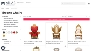 Throne Chairs - Atlas Chairs Homepage - throne chair factory