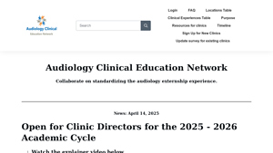 ACEN Home Page for Externships in Audiology Clinics - Audiology Clinic ... - audiology manufacturer externships