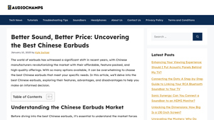 Better Sound, Better Price: Uncovering the Best Chinese Earbuds - chinese airppod manufacturer
