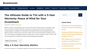 The Ultimate Guide to TVs with a 5-Year Warranty: Peace of Mind for ... - tcl manufacturer warranty
