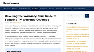Unveiling the Warranty: Your Guide to Samsung TV Warranty Coverage ... - samsung tv manufacturer warranty