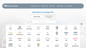 Factory Warranty Coverage Information | Auto Consumer Info - automobile warranties by manufacturer