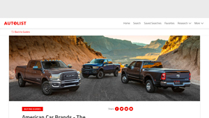 American Car Brands - The Complete List - Autolist - name a us car manufacturer