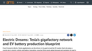 Tesla's gigafactory network and EV battery production blueprint - tesla electric car factory