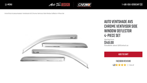 Auto Ventshade AVS Chrome Ventvisor ... - AutoTrim of Billings - auto vent shade company