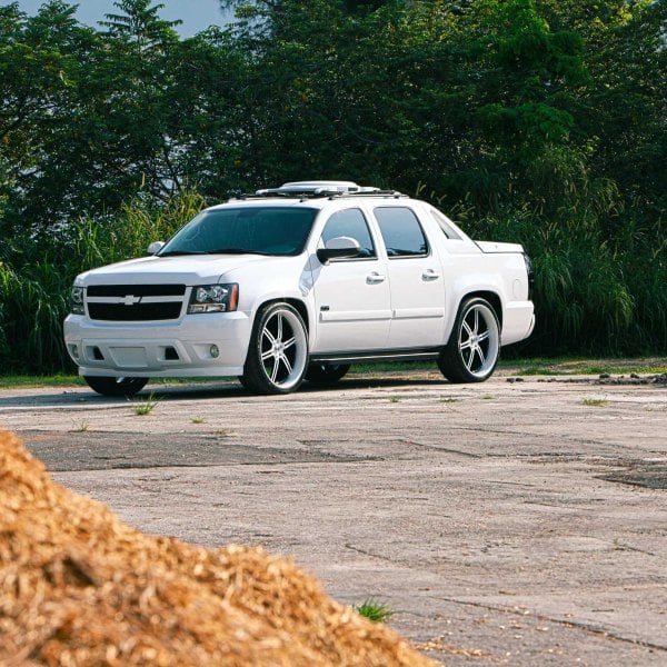A relevant stock photo of avalanche truck custom in a typical setting.