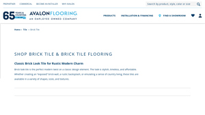 Shop Brick Tile & Brick TIle Flooring | Avalon Flooring - brick flooring company