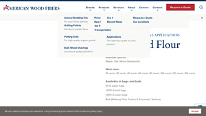 Hardwood Flour - American Wood Fibers - hardwood bulk
