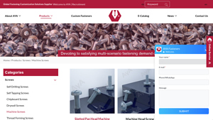 Buy Machine Screws for Sale - AYA Fasteners - machine screws factory