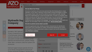 Hydraulic Supply Company : Quotes, Address, Contact - AZoM - hydraulics supply company
