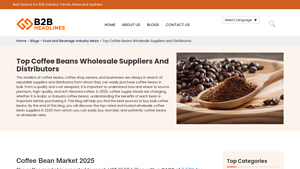 Top Coffee Beans Wholesale Suppliers And Distributors - coffee bean manufacturer