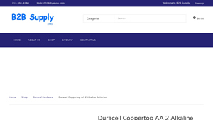 Duracell Coppertop AA 2 Alkaline Batteries - B2B Online Shop in NYC - duracell aa bulk