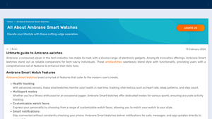 All About Ambrane Smart Watches: Features & Price | Bajaj Finserv - ambrane smart watch company
