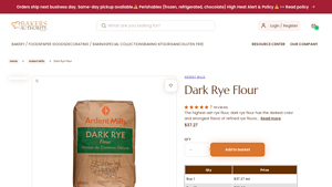 Bulk Dark Rye Flour - Wholesale Pricing - Bakers Authority - rye flour bulk