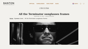 All the Terminator sunglasses frames | Banton Frameworks - gargoyle sunglasses company