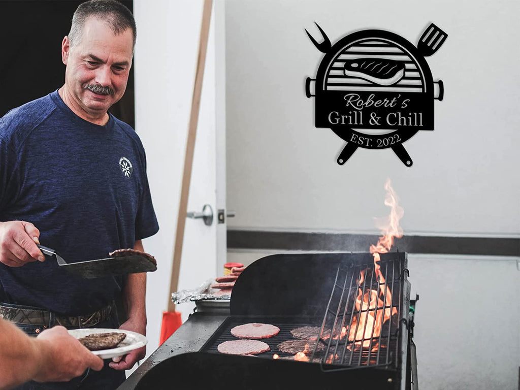 A relevant stock photo of barbecue custom in a typical setting.