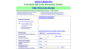 Free Bulk QR Code Generator | Online by Excel Data - qr code generator bulk