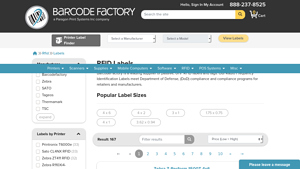 RFID Labels - Low Price - Barcode Factory - rfid stickers bulk