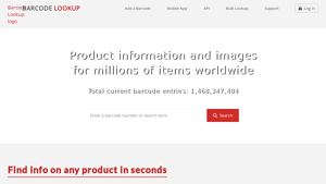 Barcode Lookup | UPC, EAN & ISBN Search - manufacturer part number lookup