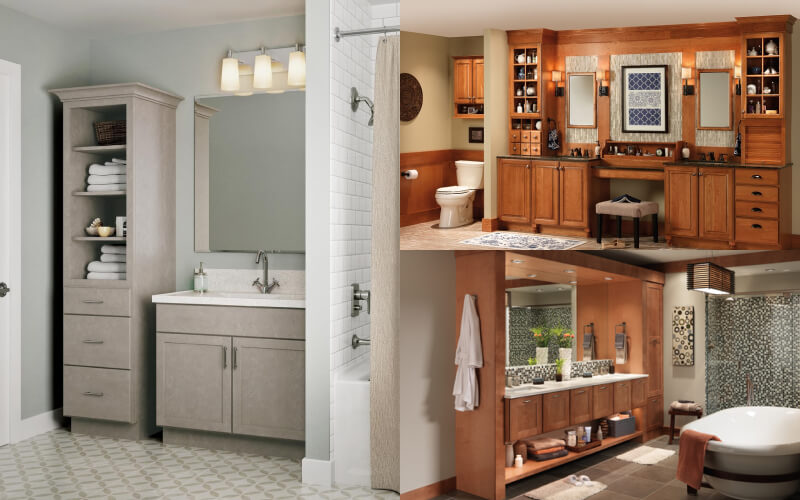 A relevant stock photo of bathroom cabinet manufacturer in a typical setting.