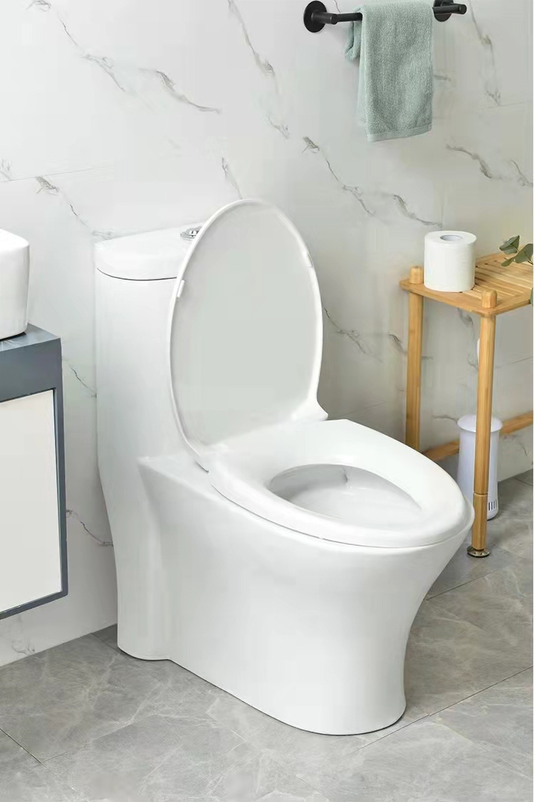 A relevant stock photo of bathroom china in a typical setting.