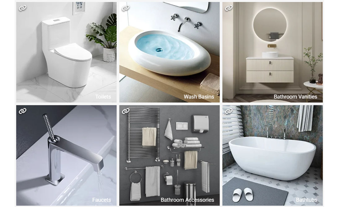 A relevant stock photo of bathroom manufacturer in a typical setting.