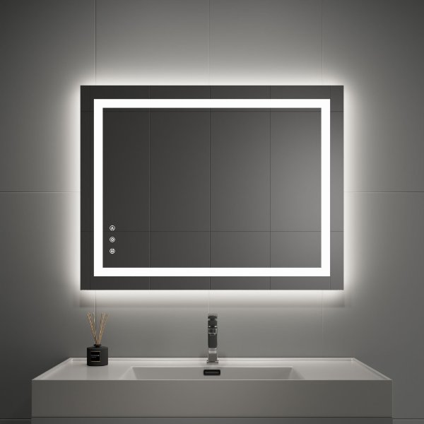 A relevant stock photo of bathroom mirror supplier in a typical setting.