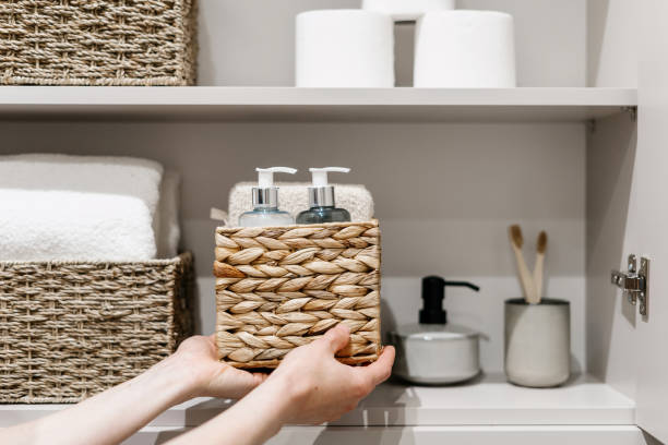 A relevant stock photo of bathroom supplier in a typical setting.