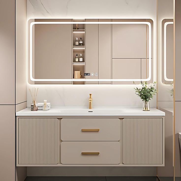 A relevant stock photo of bathroom vanity manufacturer in a typical setting.