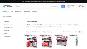 AA Batteries - rechargeable aa batteries bulk