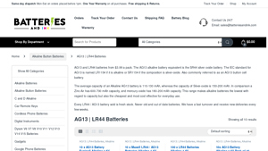 AG13 | LR44 Batteries - ag13 battery bulk