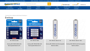 Panasonic Eneloop Pro - AA & AAA Rechargeable Batteries ... - eneloop pro bulk