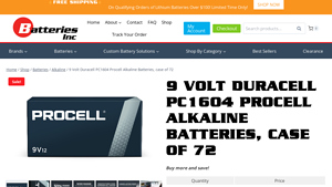 Duracell Procell PC1604 9V Battery – Bulk Pack for Professional ... - duracell 9v battery bulk