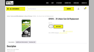 CR1616 - 3V Lithuim Coin Cell Replacement - Battery Wholesale - cr1616 battery bulk