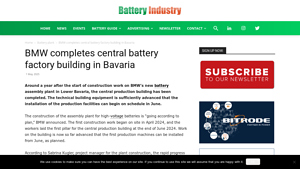 BMW completes central battery factory building in Bavaria - bmw battery factory