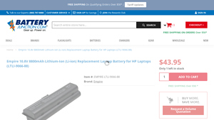 Empire 10.8V 8800mAh Lithium-Ion (Li-ion) Replacement Laptop ... - laptop battery bulk