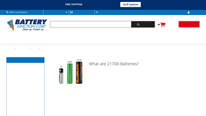 21700 Batteries - Battery Junction - 21700 battery bulk