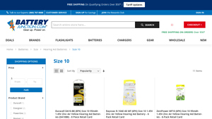 Size 10 - Hearing Aid Batteries - hearing aid batteries bulk