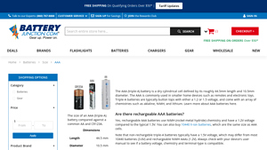 AAA Batteries - triple a batteries bulk