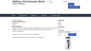 Best Price Energizer lithium CR123A Batteries - Bulk, Discount, and ... - cr123 bulk