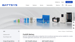 electric forklift battery manufacturer and factory - Battsys - forklift battery factory