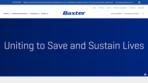 Uniting to Save and Sustain Lives | Baxter - baxter manufacturer