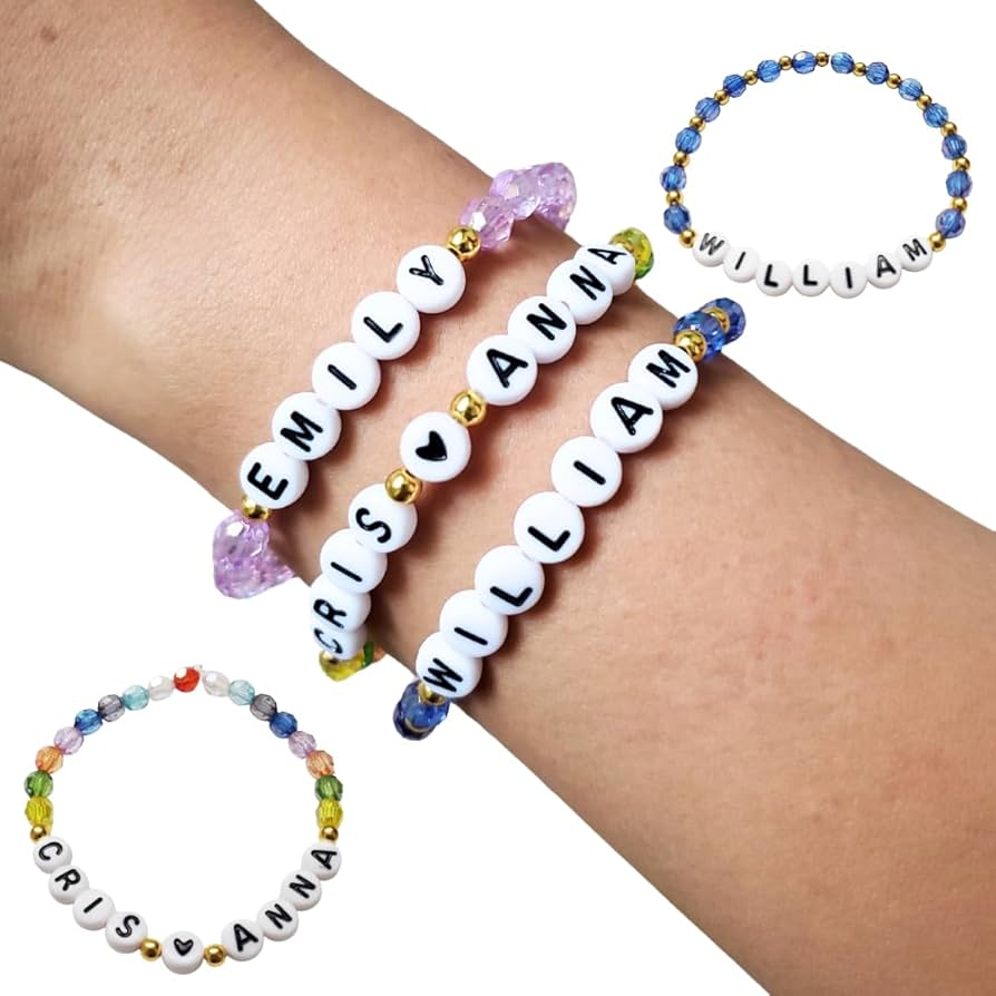 A relevant stock photo of bead bracelets custom in a typical setting.