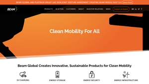 Beam Global: Sustainable EV Charging Infrastructure - car charging stations factory