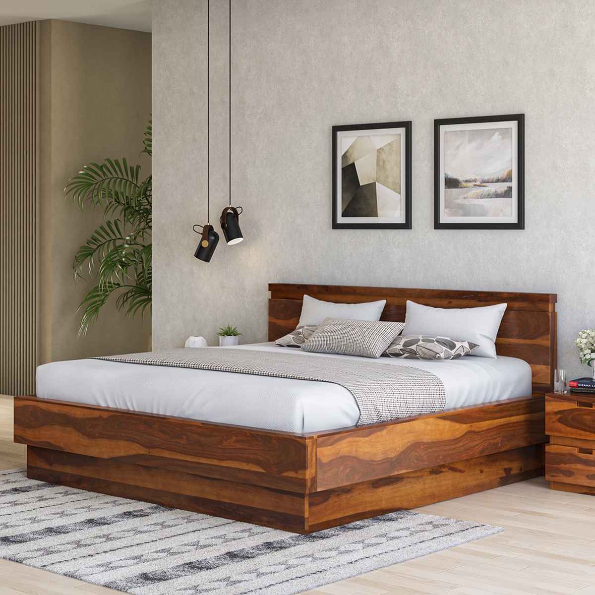 A relevant stock photo of bed frame custom in a typical setting.