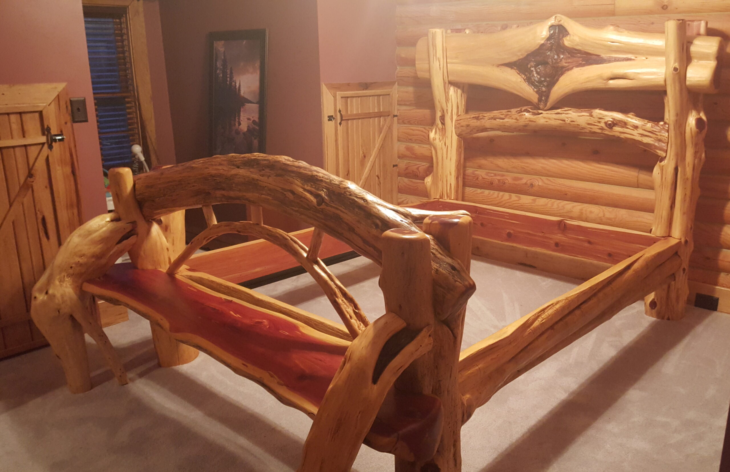 A relevant stock photo of bed frame custom in a typical setting.