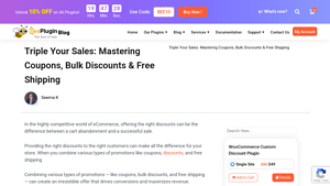 Triple Your Sales with Coupons, Bulk Discounts & Free Shipping - bulk discounting by manufacturer woocommerce